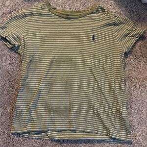 Striped Green Polo T-Shirt